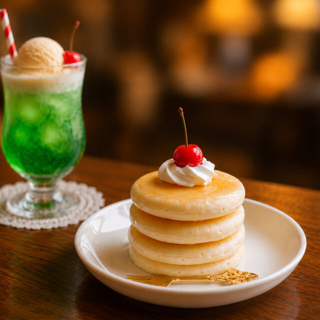 喫茶店のホットケーキ オブジェ フェイクスイーツ | iichi 日々の