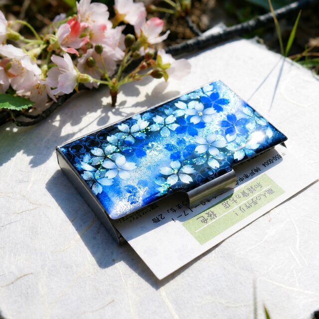 名刺入れ「個」カードケース 和柄 和風 桜 伝統工芸 職人 手作り