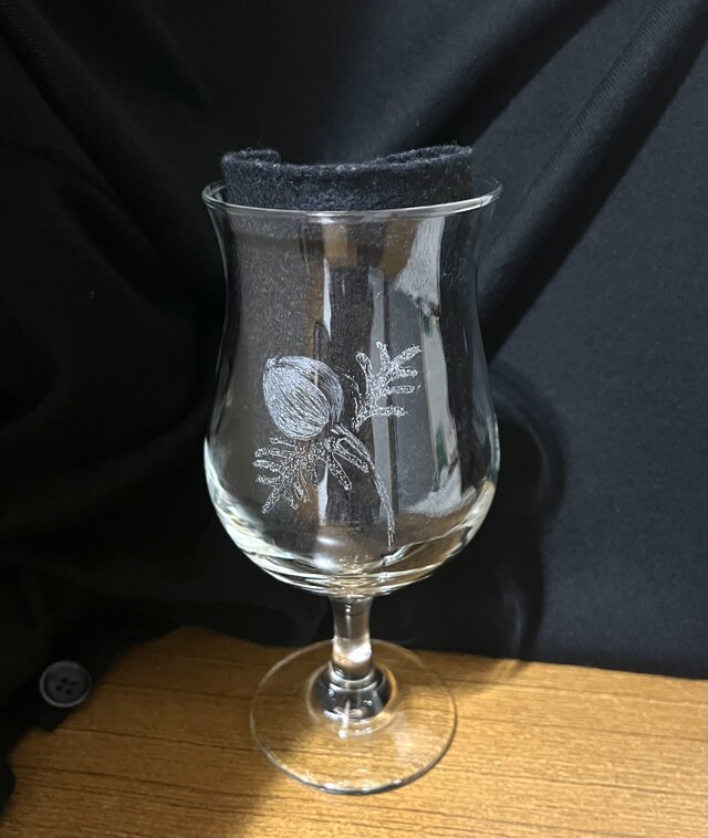 アネモネのグラス〜手彫りガラス〜 | iichi 日々の暮らしを心地よく