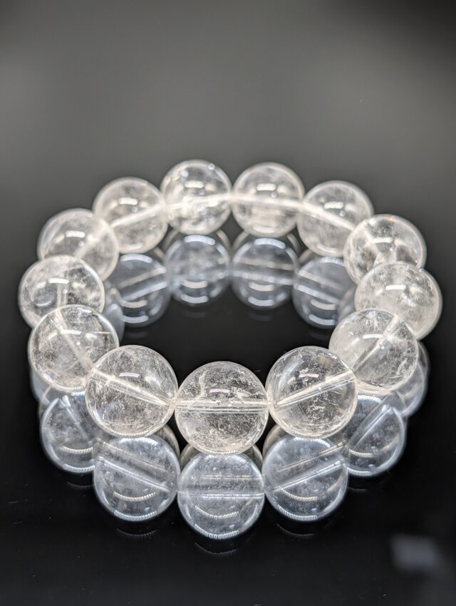 パワーストーン】ヒマラヤ水晶(ガネーシュヒマール) 16mm ブレスレット
