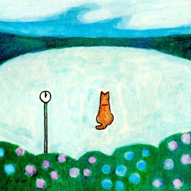 原画・水彩画】「雨上がり」 ※木製額縁入り（18㎝角） | iichi 日々の