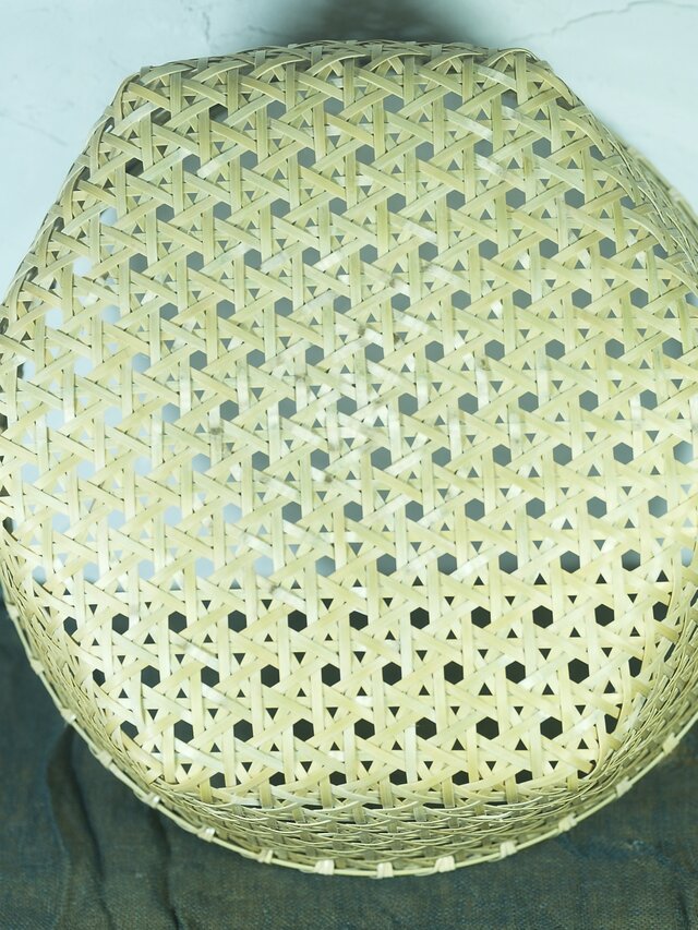 手作り真竹籠（ヒカリミさんおまとめ品） 花編みの竹籠 | iichi 日々の暮らしを心地よくするハンドメイドや