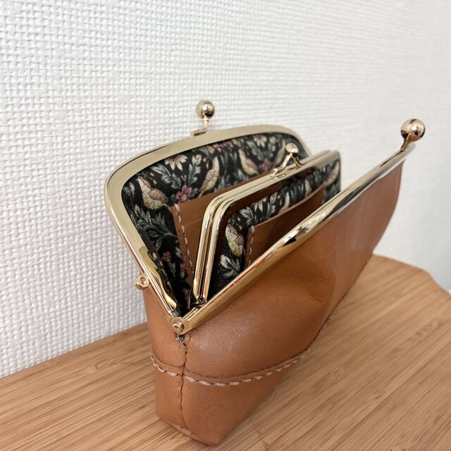 やわらか本革の親子がまぐち長財布 | iichi 日々の暮らしを心地よく