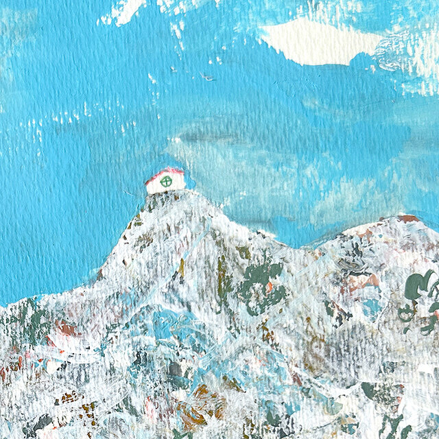 風の中 アート イラスト 額 インテリア | iichi 日々の暮らしを