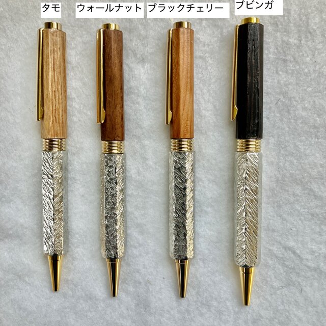 錫製 ボールペン 木の上軸セミオーダーメイド | iichi 日々の暮らしを