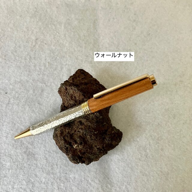 錫製 ボールペン 木の上軸セミオーダーメイド | iichi 日々の暮らしを