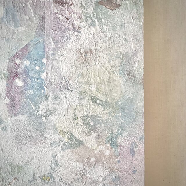 原画 抽象画『melting rainbow.」 | iichi 日々の暮らしを心地よくする