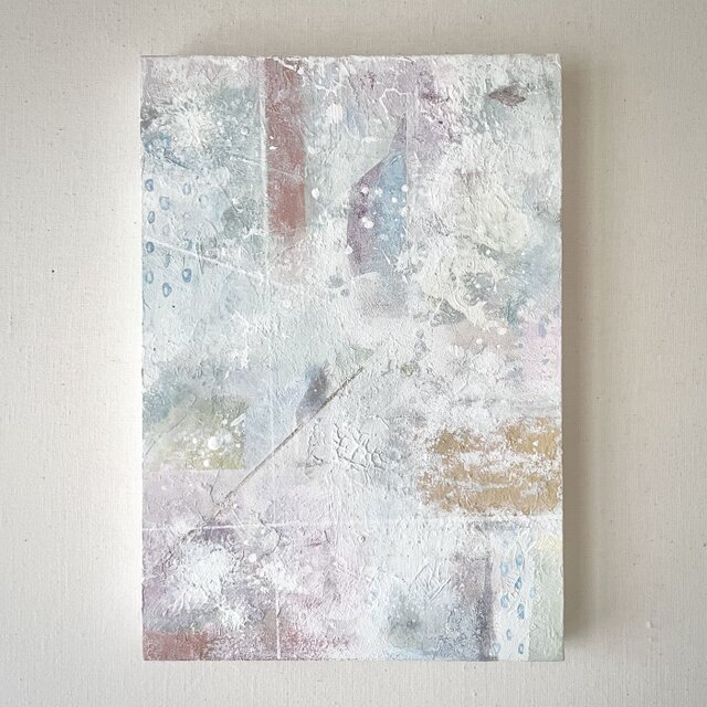 原画 抽象画『melting rainbow.」 | iichi 日々の暮らしを心地よくする