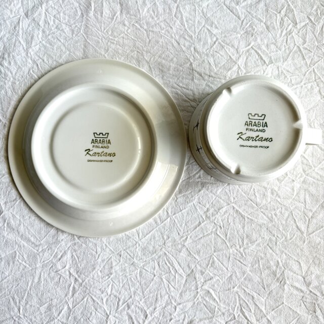 ARABIA Vintage Kartano⋆༶⠜アラビア カルタノ ティーカップ&ソーサー