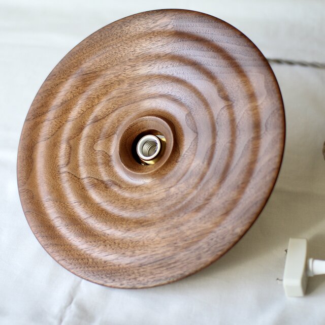 木のランプシェード~hamon~Walnut（ドーム） | iichi 日々の暮らしを