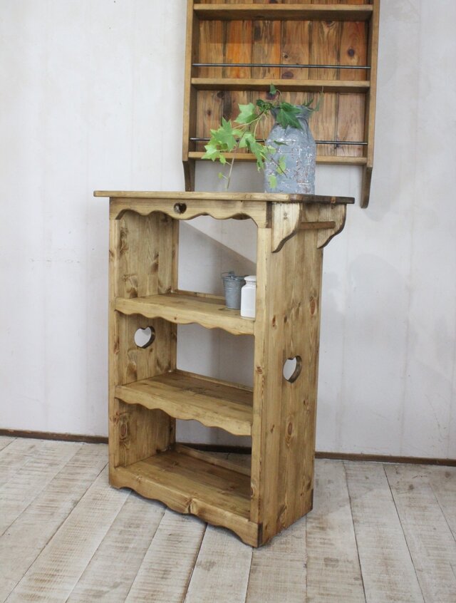 ハートのカントリーキッチンワゴン大 カントリー家具 | iichi 日々の