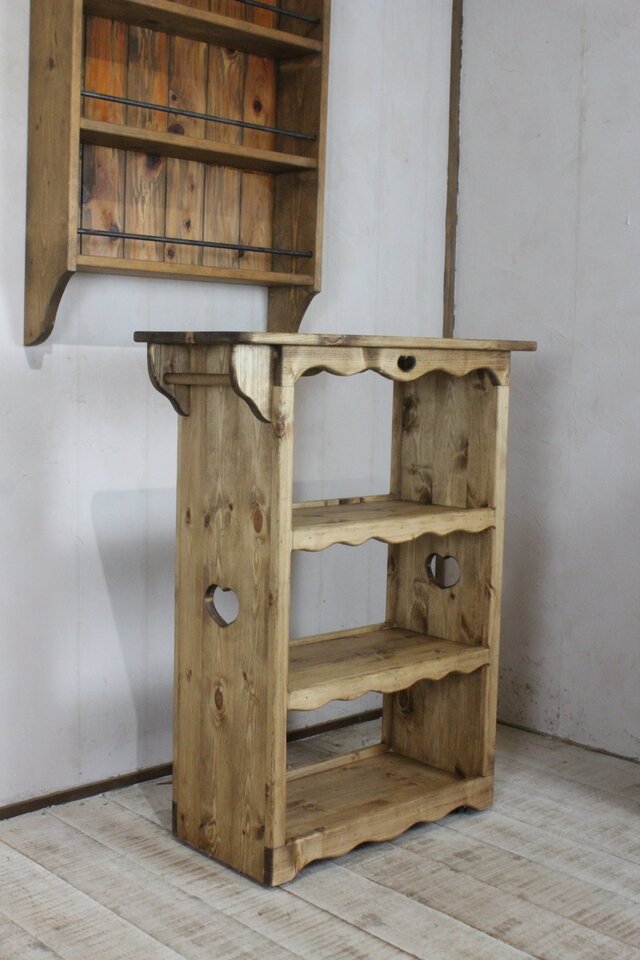 ハートのカントリーキッチンワゴン大 カントリー家具 | iichi 日々の