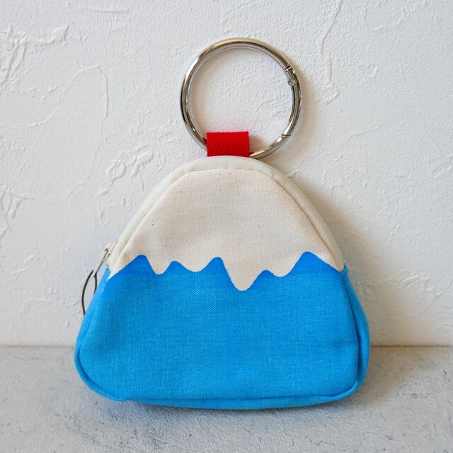 富士山ポーチ（輪っかのカラビナ付き） | iichi 日々の暮らしを