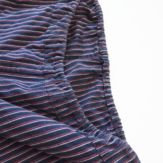 日本のヴィンテージ もんぺ — 縞模様 木綿・昭和中期｜ハンドメイド
