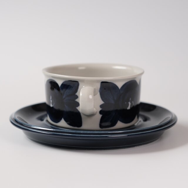 ARABIA Anemone C&S blue saucer アラビア アネモネ ティーカップ