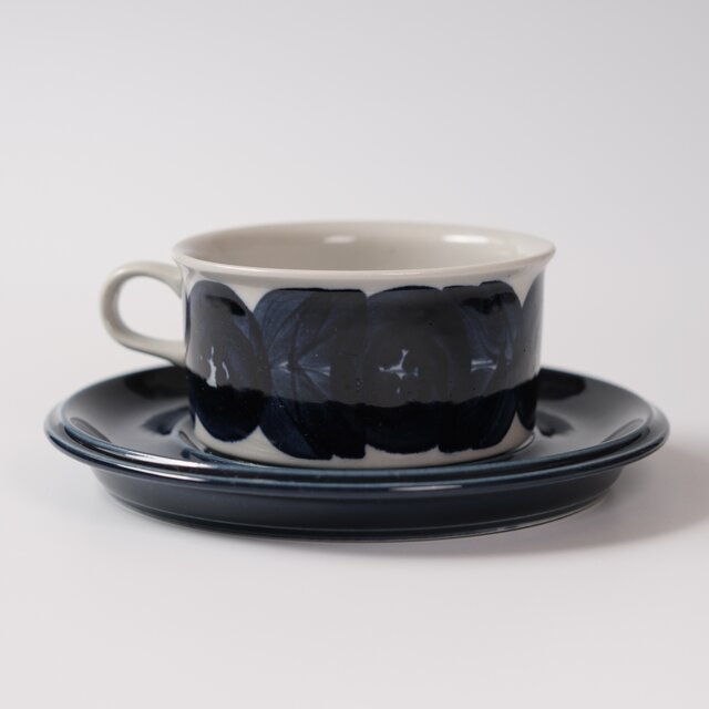ARABIA Anemone C&S blue saucer アラビア アネモネ ティーカップ
