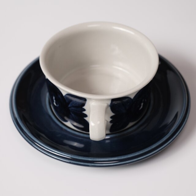 ARABIA Anemone C&S blue saucer アラビア アネモネ ティーカップ