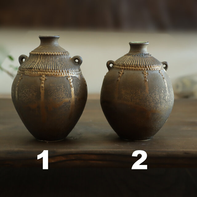 壺 /金マット&トルコ（size3) 花器 一輪挿し | iichi 日々の暮らしを