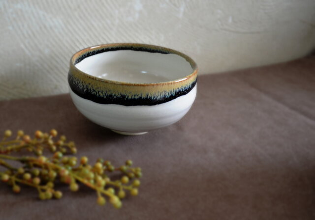 京焼　御抹茶　茶碗 京焼 抹茶茶碗 1客 モダンな配色 箱なし | iichi 日々の暮らしを