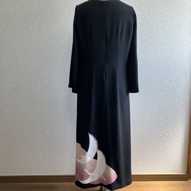 3371 着物　リメイク　ドレス　ワンピース No.183留袖ドレスワンピースM〜Lサイズ11号着物リメイク | iichi 日々