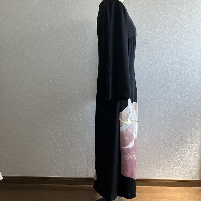 No.183留袖ドレスワンピースM〜Lサイズ11号着物リメイク | iichi 日々