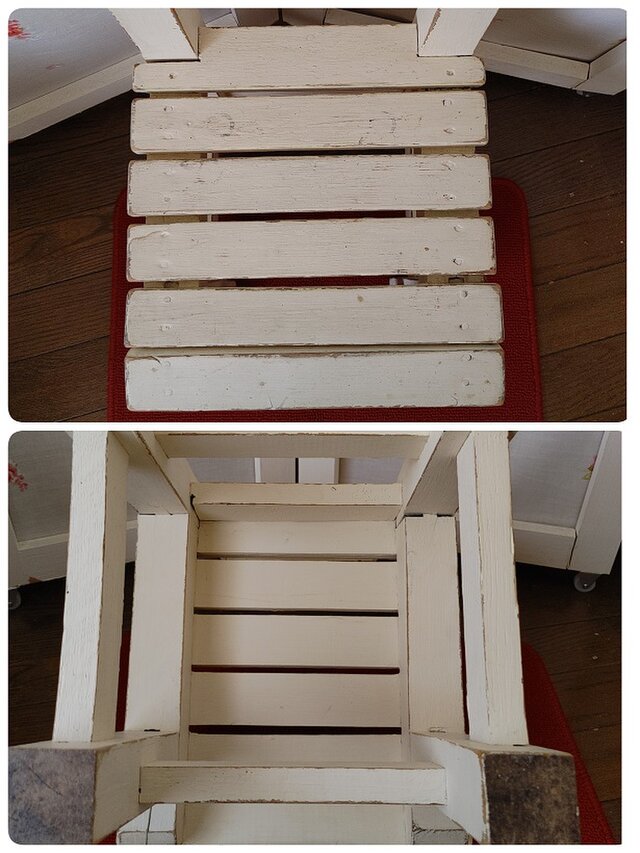 セミアンティーク　チャイルドチェアー＋手作り座布団セット　イス　子供用 セミアンティーク チャイルドチェアー＋手作り座布団セット イス 子供