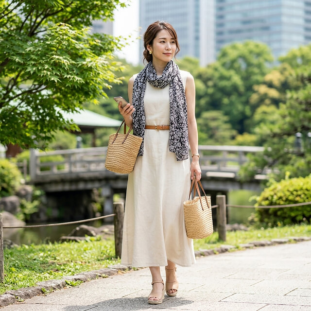 モノトーンに咲く小花》大人可愛い 軽い シックな花柄 黒 白 柔らか
