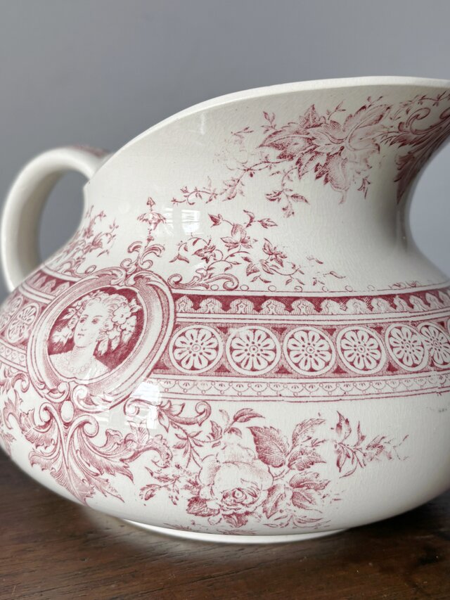 Sarreguemines Parisia パリシア ブロ ピシェ 花瓶 花器 フランス