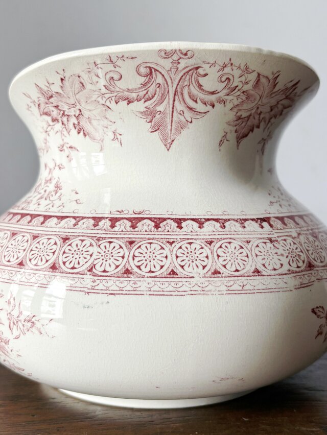 Sarreguemines Parisia パリシア ブロ ピシェ 花瓶 花器 フランス