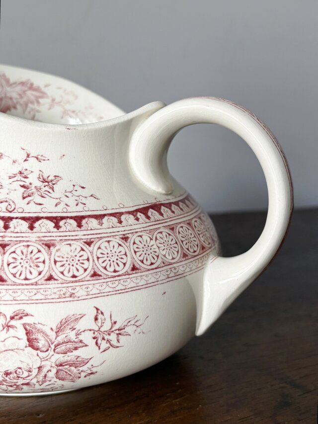 Sarreguemines Parisia パリシア ブロ ピシェ 花瓶 花器 フランス