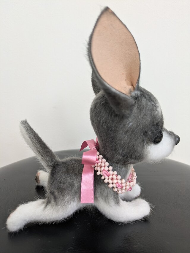 ぬいぐるみ☆チワワ☆子犬☆白×黒 | iichi 日々の暮らしを心地よくする