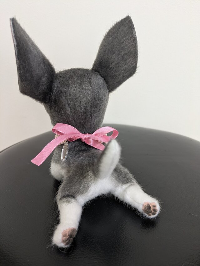 ぬいぐるみ☆チワワ☆子犬☆白×黒 | iichi 日々の暮らしを心地よくする
