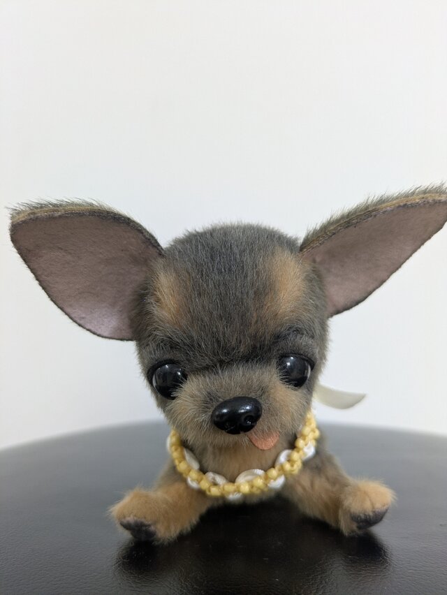 ハンドメイド☆ぬいぐるみ☆チワワ☆舌☆黒タン | iichi 日々の暮らし