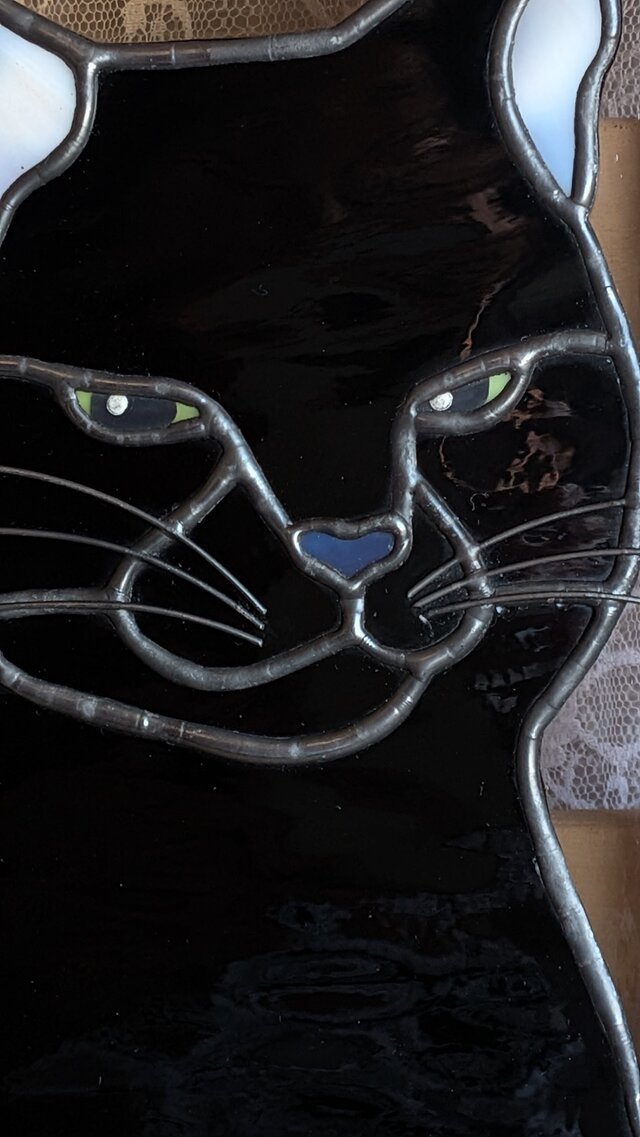 黒猫のステンドグラス | iichi 日々の暮らしを心地よくする