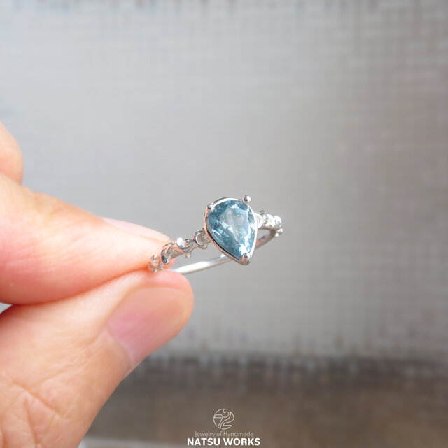 モス アクアマリン リング / Moss Aquamarine Ring 280 | iichi 日々の