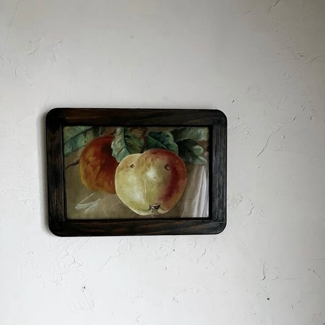 ⭐️全国送料無料】油絵　キャンディー売り6号　絵画　アンティーク　輸入品　フランス フランス 桃の油彩画 アンティーク | iichi 日々の暮らしを心地よく