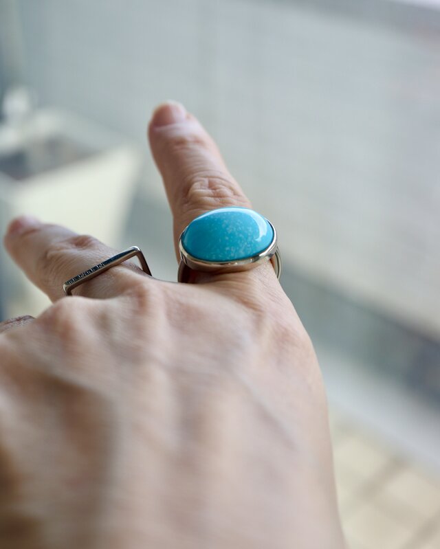 K10WG[arizona turquoise]ring | iichi 日々の暮らしを心地よくする
