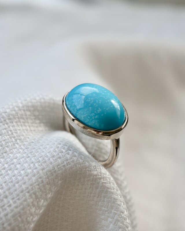 K10WG[arizona turquoise]ring | iichi 日々の暮らしを心地よくする