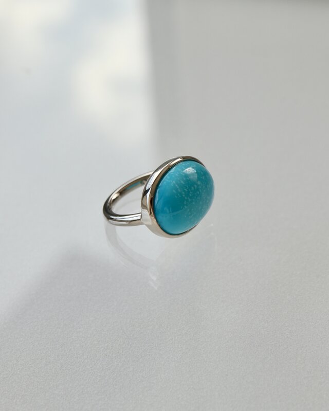 K10WG[arizona turquoise]ring | iichi 日々の暮らしを心地よくする