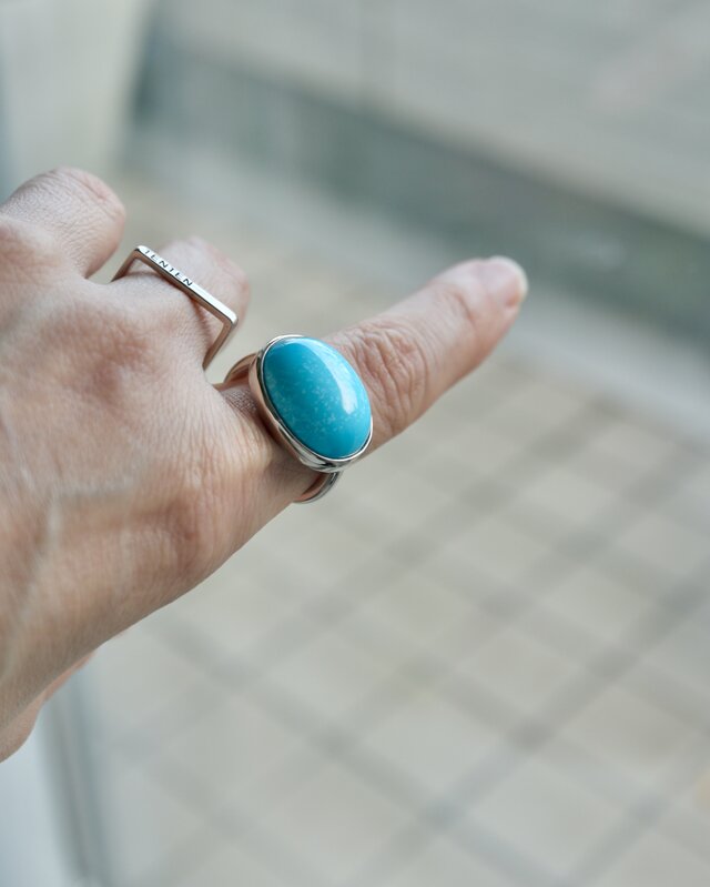 K10WG[arizona turquoise]ring | iichi 日々の暮らしを心地よくする