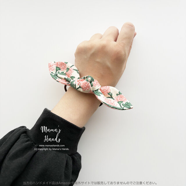 レトロ 可愛い ピンク 花柄》ビンテージ スタイル ナチュラル リボン