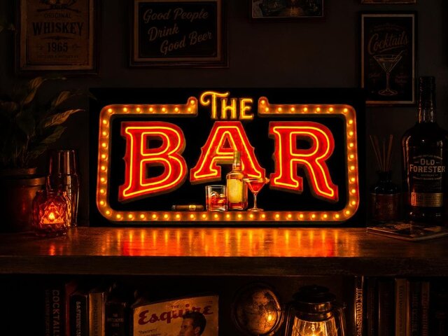 オーダー無料】THE BAR ショットバー パブ スナック 酒場 レトロ 店舗
