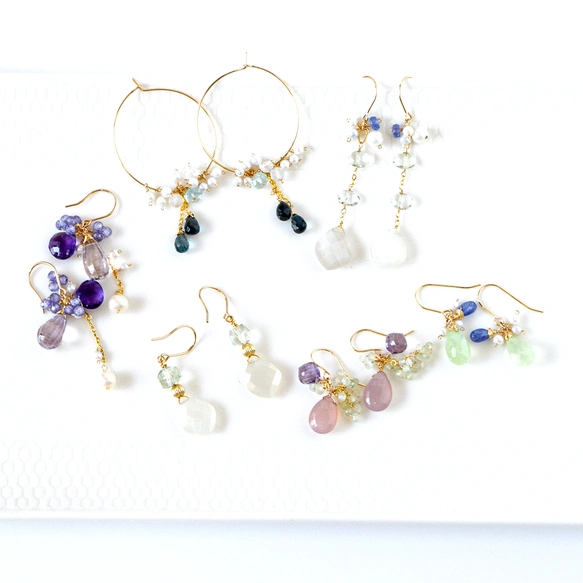 ダスティパープルの花｜ラベンダーオニキスとピンクアメジストのブーケ
