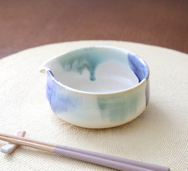 夏色三彩の片口碗 | iichi 日々の暮らしを心地よくするハンドメイドや