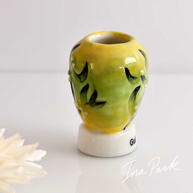 ヤドリギ文花瓶 アール・ヌーヴォー 自然美の装飾芸術工芸品のフェーブ