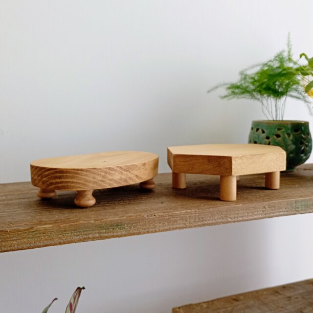 ☆送料無料☆ 小さな可愛らしい木の台 【2piece set】 | iichi 日々の 