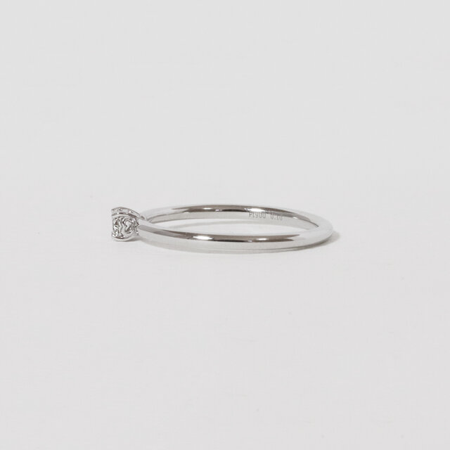 プラチナ ハート枠 0.10ct ダイヤモンドリング 指輪 Pt900 プラチナ900 