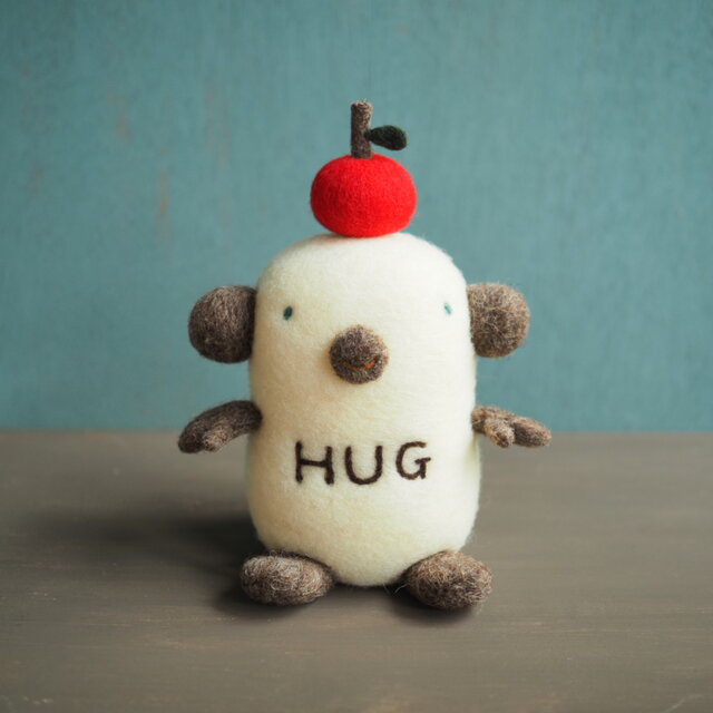HUGハグちゃん】羊毛フェルトの一点物ぬいぐるみ / 大人のための癒やし