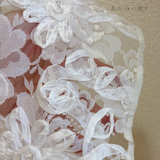 ポリエステルの半衿 華やかリボン | iichi 日々の暮らしを心地よくする