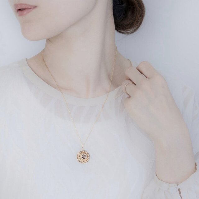 セット】ひまわり色のチェコガラスボタン ピアス／イヤリング